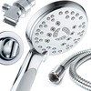 AquaSpa High Pressure 6-setting Luxury Handheld Shower Head – Extra