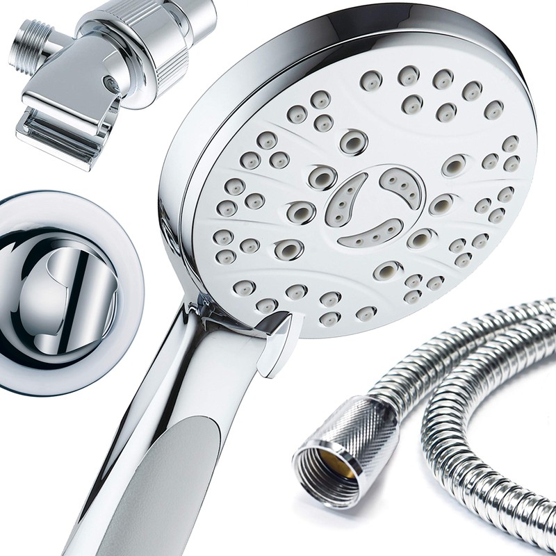 AquaSpa High Pressure 6-setting Luxury Handheld Shower Head – Extra