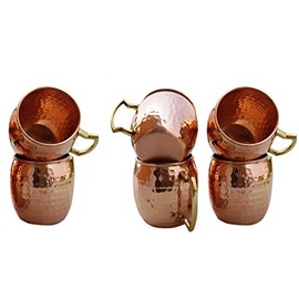 Trinkwaren Zubehör Gehämmertes Kupfer Moscow Mule Tasse von Rastogi Handicrafts, Kupfer