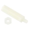 PATIKIL M4 40 Pack Standoff Screws Nylon Hexagonal PCB Spacer