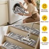 JSEI Stair Treads for Wooden Steps with 3D Leaf Pattern,