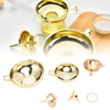 5 Pcs Funnel Set Stainless Steel Gold Plating Wide Mouth