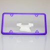 MotorVehicleParts 4Hole Slim Powder Coated Candy Purple Stainless Steel License
