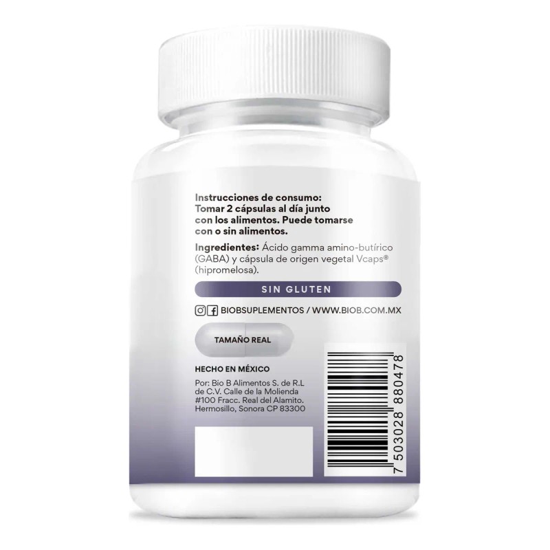 BIO B | GABA 800mg por porción | Dormir y