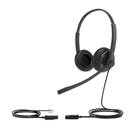 Yealink Headset YHS34 Dual - Zwei Ohr Kopfhörer - mit RJ Anschlußkabel