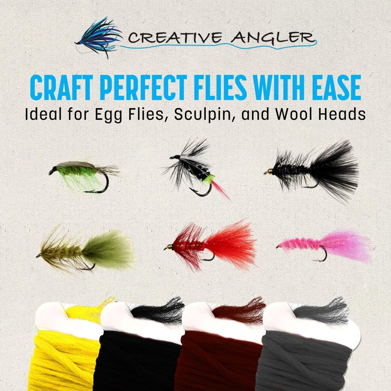 CREATIVE ANGLER Float Poly Yarn - Professional Synthetic Fly Tying