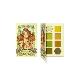 SHEGLAM Paleta de Sombra de Ojos Metálica Glitter 8 Colores Alto Pigmento Verde Oro Larga Duración Colección Horóscopo Paleta de Sombras de Ojos -... 