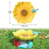 MUMTOP Bird Baths for Outdoors, Outdoor Garden Birdbath Bowl Resin