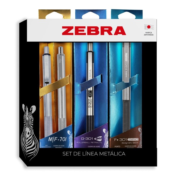 Zebra set de regalo bolígrafos y portaminas metálicos MF-701 +