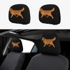 DITXIT Cute Golden Retriever Universal Car Headrest Cover Soft Car