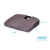 NOVA Medical Products Comfort Seat Cushion, Memory Foam Coccyx Cushion