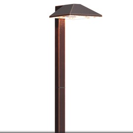 GOODSMANN Low Voltage Landscape Lighting Path Lights LED 0.7W Pathway Lights with Stake and Connector 100 Lumen Warm White Light Oil Rubbed Bronze Finish 9901-2101-B1