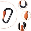 Locking Carabiner, 8-colors Premium Aluminum Alloy D-ring Carabiner Clips for