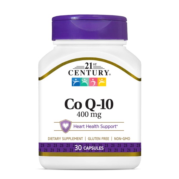 21st Century Co Q10 400 mg Veg Capsules, 30 Count