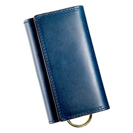 Eredità KC11 Key Case, King of Leather, Buttero Leather, 4 Layers, Made in Japan, Genuine Leather, Men's, navy