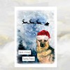 German Shepherd Dog Christmas Card