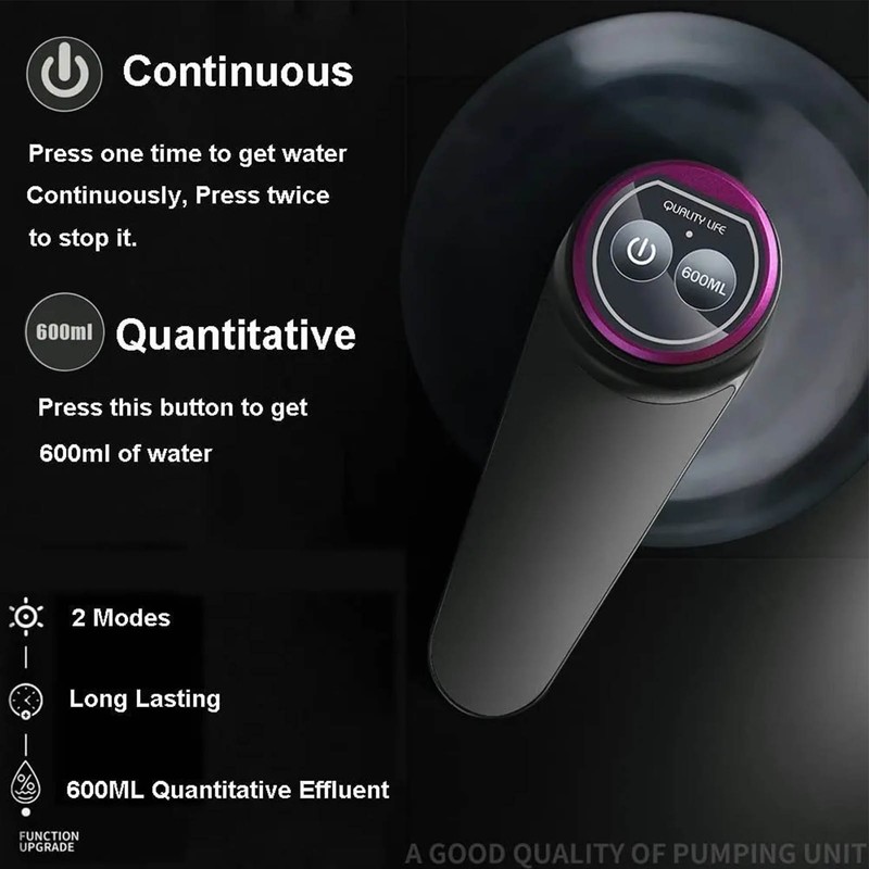 Water Bottle Dispenser BPA Free Quiet 4W 1200mAh Battery Portable