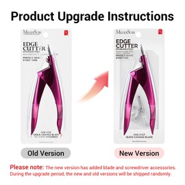 MelodySusie MelodySusie Acrylic Nail Clippers, Professional Nail Clippers Cutters for Acrylic Nails Fake Nail Tips, Adjustable Stainless Nail Trimmer, Manicure Tool for Salon Home Nail Art, Plum