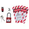 Personal Lockout Kit, Lock Colour Red, Lock Material Steel, Lockout