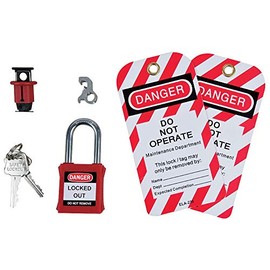 Personal Lockout Kit, Lock Colour Red, Lock Material Steel, Lockout Device Type Circuit Breaker, Product Range Di-Log - DLLOC Series, Personal Protection & Site Safety