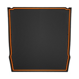 Auovo Dashboard Mats for Subaru Forester Accessories 2019-2024/ Crosstrek 2018-2023 / Impreza 2018-2023 Car Interior Silicone Material Dash Pad Liner (Upgrade,1 pcs Orange Trim Dashboard Mat)