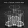 Clear Round Plastic Makeup Container Transparent Cylinder Makeup Brush Holder
