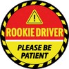 Super Vibrant, 6inch Rookie Driver Sticker for Student Drivers. Bold