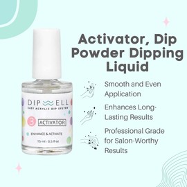 Dip Powder Nail, Activator for Dipping, Step 3, 0.5 fl oz by DipWell