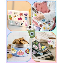 Sticker for Water Bottles, 300 Pcs/Pack Cute Vinyl Waterproof Vsco Laptop Stickers for School Students Gifts Classroom Teachers Prizes Stickers for Kids Teens Girls