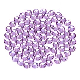 Novani Crystal Rhinestones, Flatback Loose Gemstones 1440pcs Glass Rhinestones for Clothes Shoes Crafts Makeup Nail Art and DIY Decorations(SS6, Lavender)