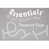 Essentials 27101 51mm Treasury Tags (Approx 100),Green