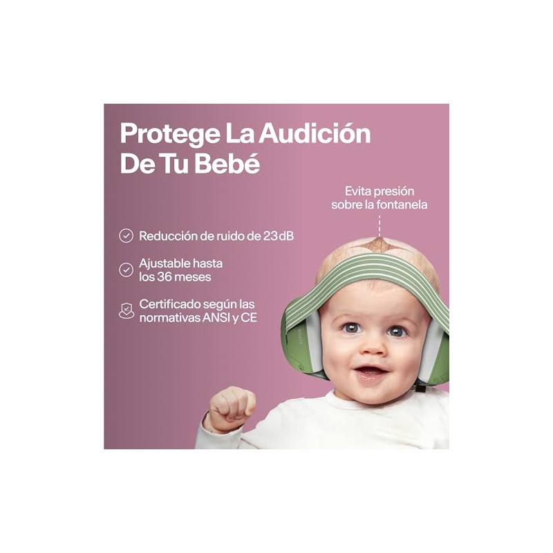 Alpine Muffy Baby - Protección auditiva para bebés y niños