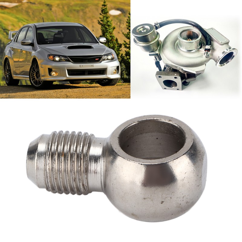 Turbo Banjo Adapter 6AN to M14 304 Stainless Steel Fitting