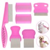 Flea Comb for Cats Dogs, 6 Pack Pet Lice Comb