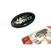 Land Rover Body Side Pillar Emblem Green Oval Silver Lettering