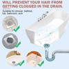 Gotega Drain Strainers, Hair Catcher Shower Drain Covers Protector, Flexible