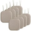 Elegant Comfort 8 Pack Chair Cushion Covers - Skid-Proof Rubber