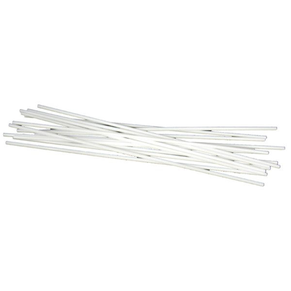 Extra Long 18" White Plastic Drinking Straws- Pack of 200