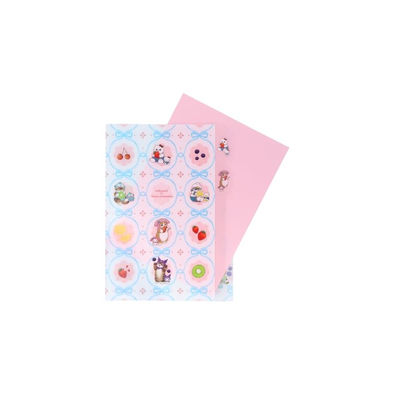 Sunstar Stationery Sanrio Character Clear File, 5 Pockets, Mofusand x