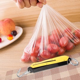 VALICLUD Spring Fish Scale, Portable Fishing Scale with Hook Large Handle Hanging Luggage Scale Handheld Aluminum Tube Weigher