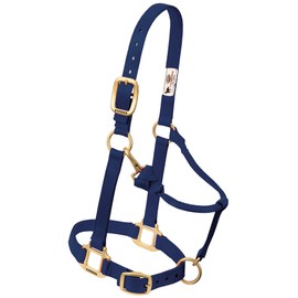 Weaver Leather Original Adjustable Nylon Horse Halter, Average Horse, Navy