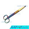AAPROTOOLS Multi Titanium Color Rainbow Knowles Bandage Scissors 5 1/2"