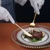 Kyraton Gold Cutlery Set 16 Pieces, Stainless Steel Flatware Set,