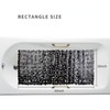 Non-Slip Pebble Bathtub Mat Black 16 W x 35 L