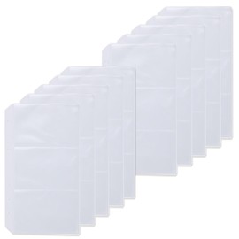 Noalife Acsta Case, Pushing Goods, Acsta Case, Storage, Portable, File, 6 Ring Zipper Case, Refills, Cheki, Album, Cheki Book (Refills, Set of 10 3 Pockets, A6)