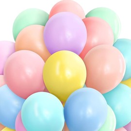 Pastel Balloons 100pcs Birthday Party Decorations for Girls Women Party Latex Ballons Baby Shower Birthday Christmas Thanksgiving Party Graduation Wedding for Men Kids Baby