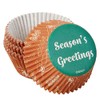 Wilton Season's Greetings Baking Cups, Green Brown, Standard 75 Count