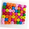 DOITOOL 200Pcs Alphabet Cube Beads for Jewelry Making Durable Square