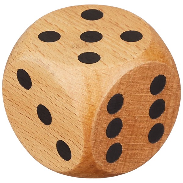Image Mission Kikagasha KG02173 Wood Dice 1.2 inches (30 mm)