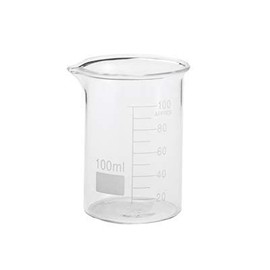 American Metalcraft GBE3 Chemistry Beaker, Glass, 3-1/4 oz. Capacity, 2-1/2" Diameter, 3" Height